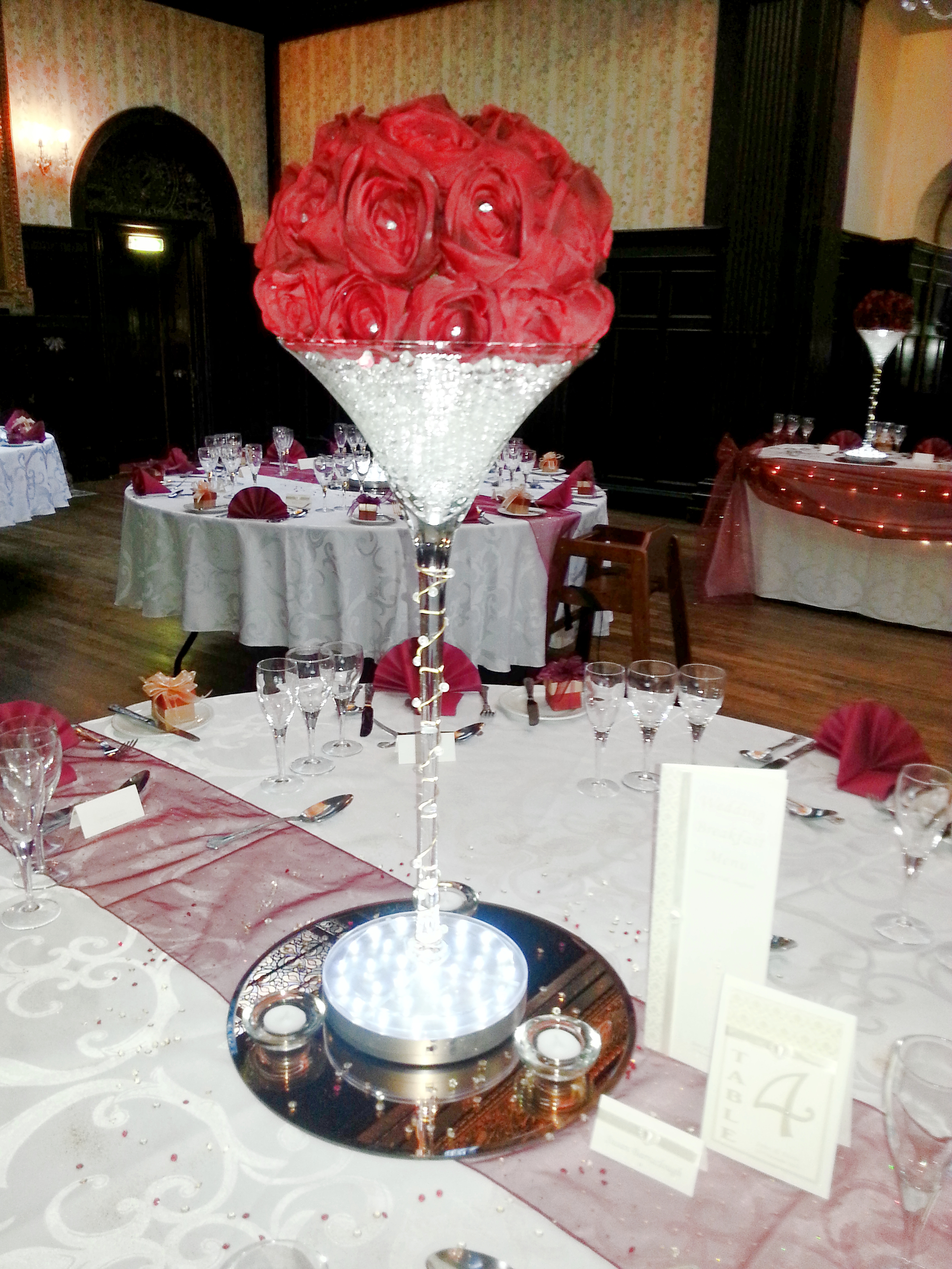 With Red Rose Dome