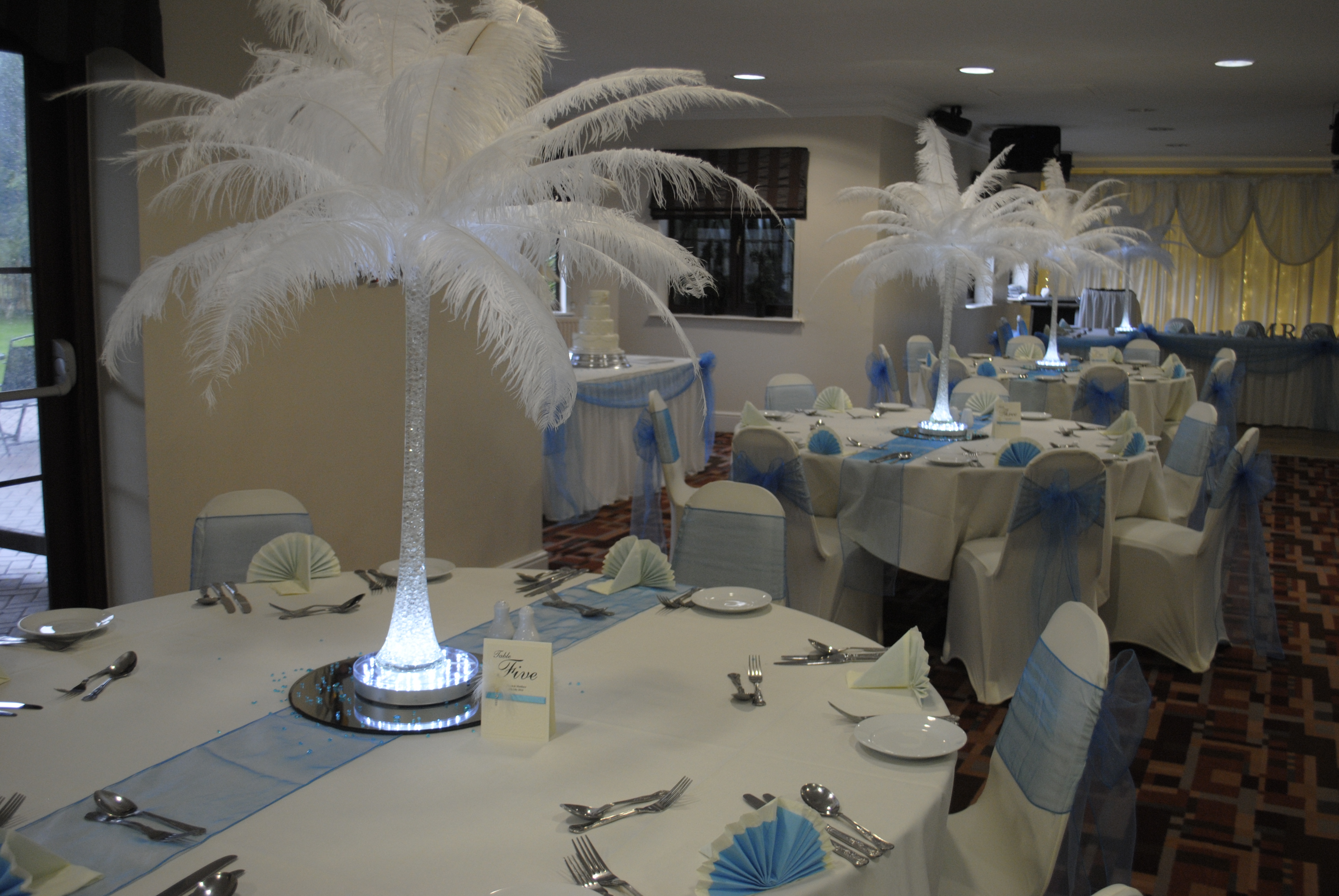 Ostrich Feather Centrepiece