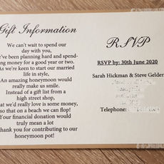 Rustic Heart Postcard Invitation - Reverse