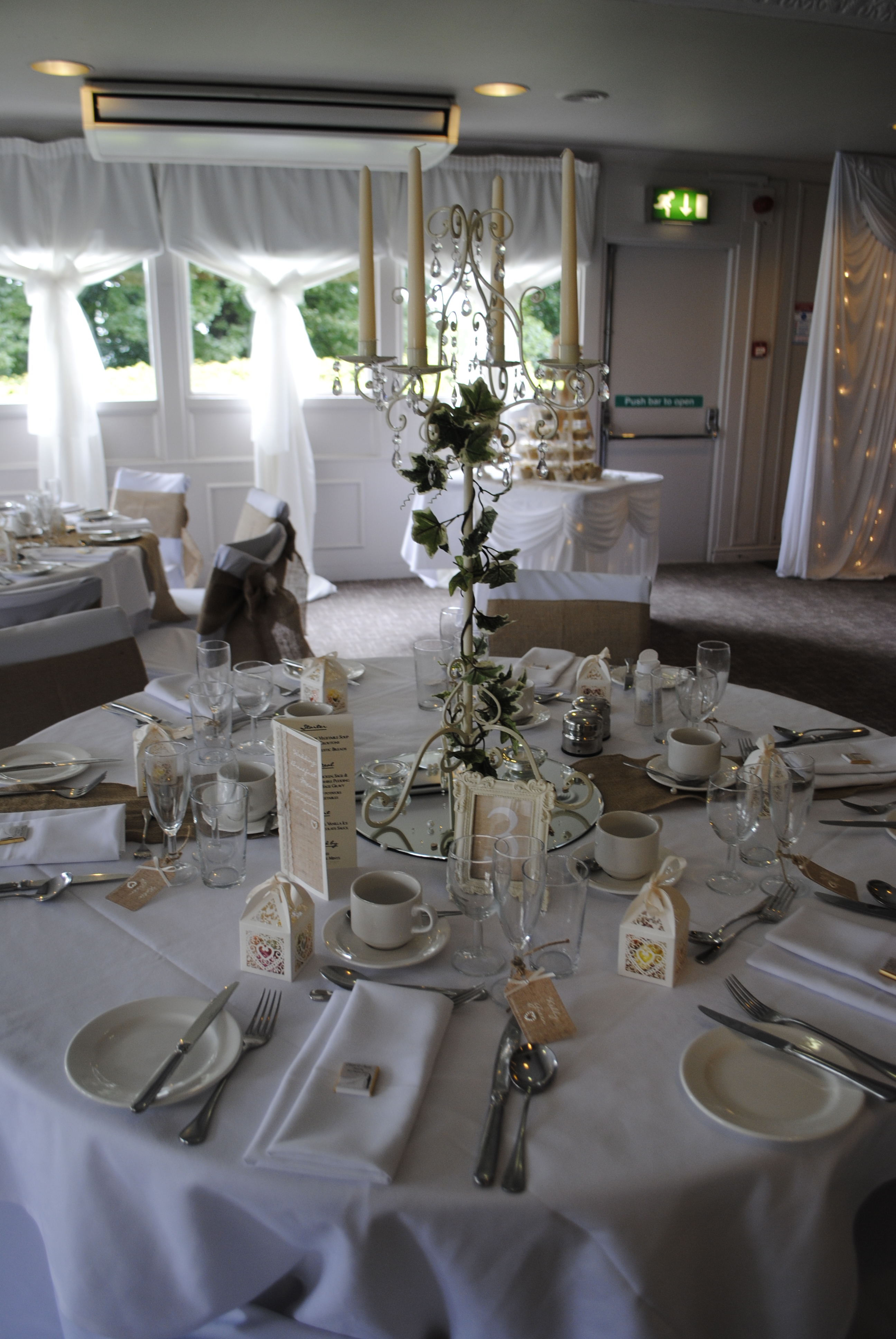 Tall Ivory Candelabra