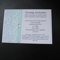 Contemporary Swirl Postcard Invitation
