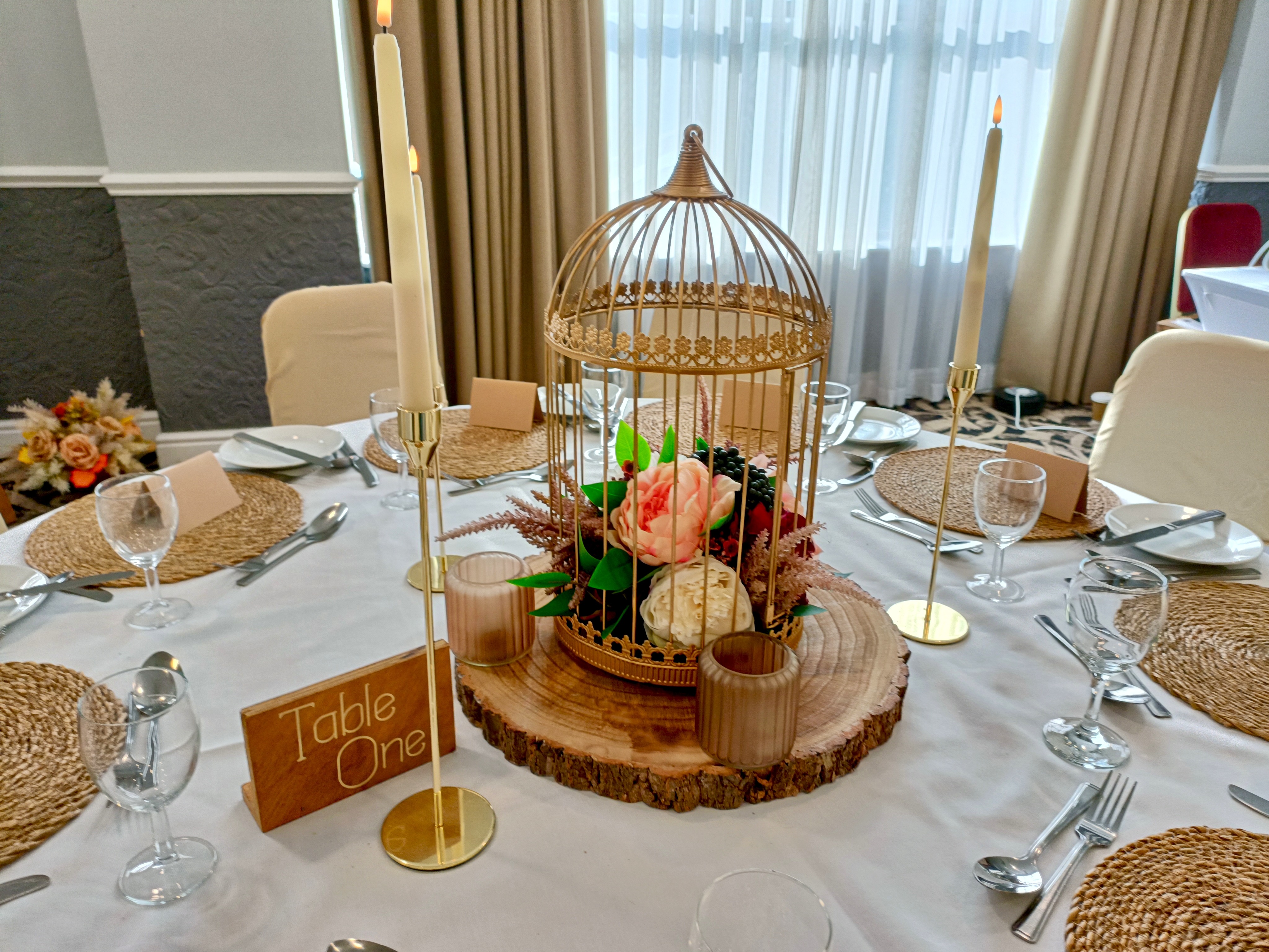 With Ivory, Burgundy & Coral Peonies with Blackberries & Greenery
