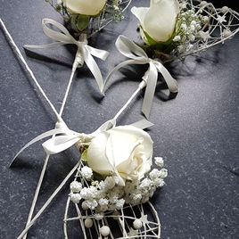 Fresh Floral Flower Girl Wand