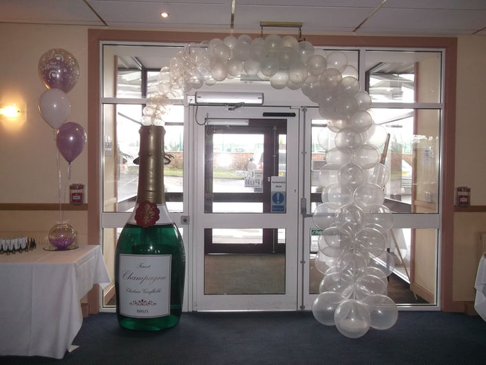 Champagne Balloon Arch