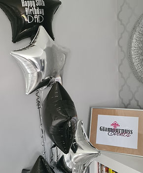 Personalised Cluster of 5 Foil Balloons