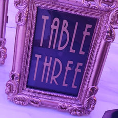 Art Deco Vinyl Table Number