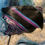 Thumbnail: Abstract Design Hand Painted Leather Purse