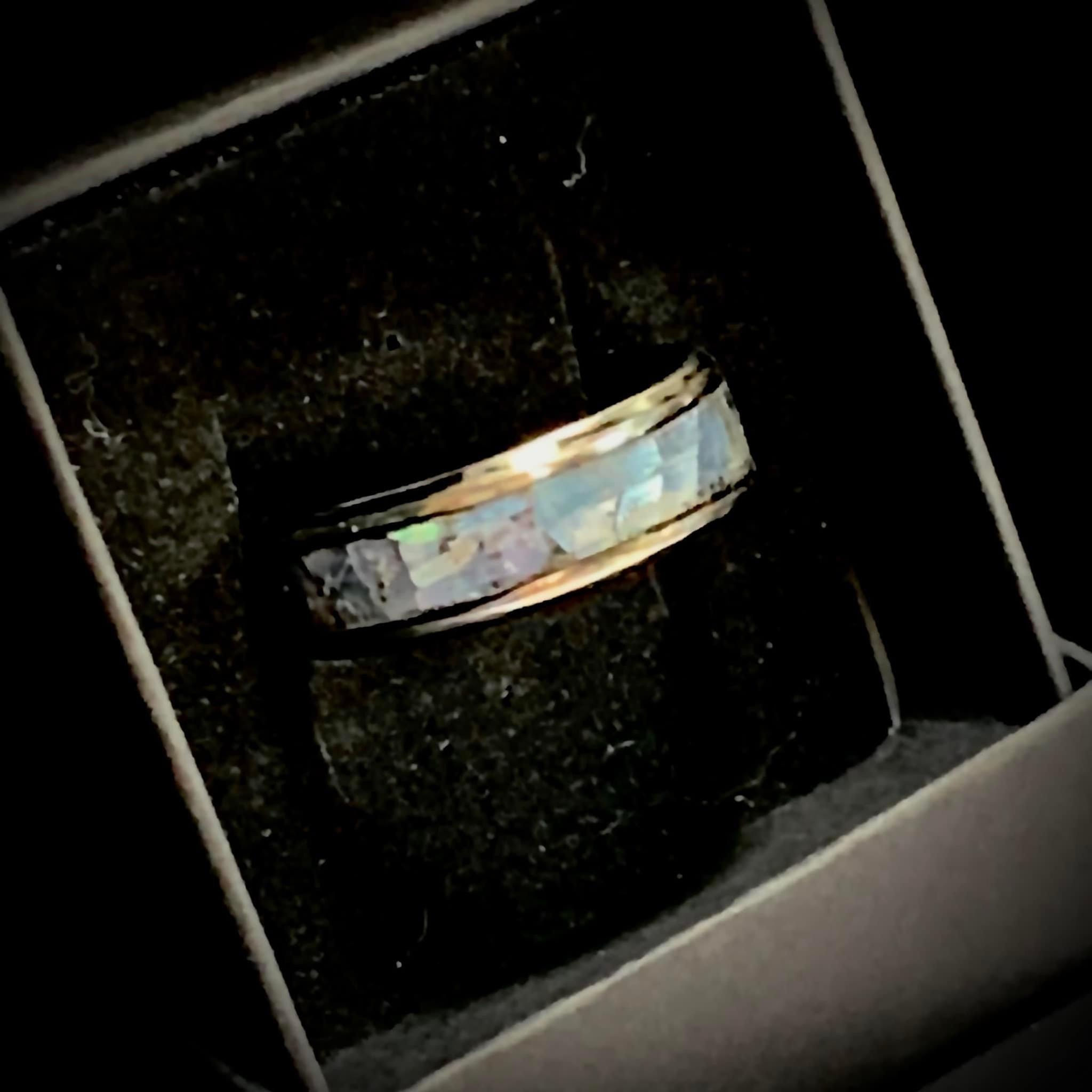 Men’s Abalone Inlay Ring
