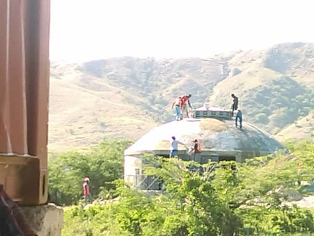The end of April and the Cupola is finished!