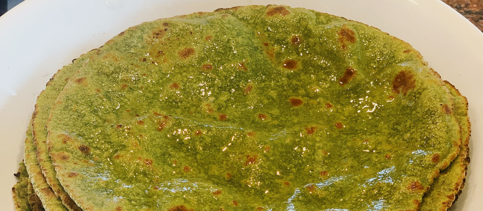 GF Beet and Spinach Roti