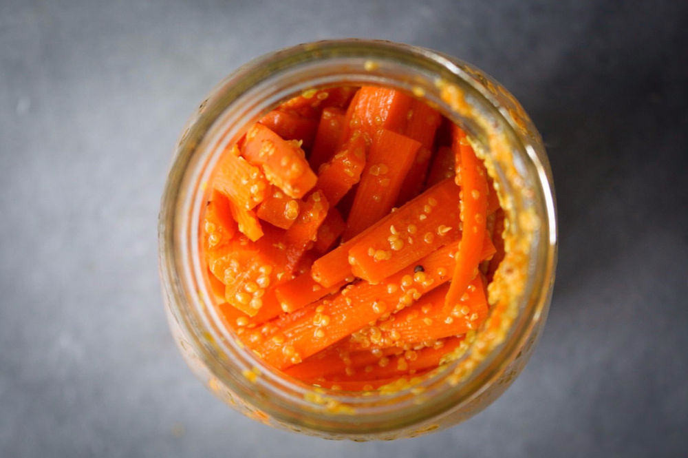 Gajar nu Athanu (Indian Pickled Carrots) Gujarati Food
