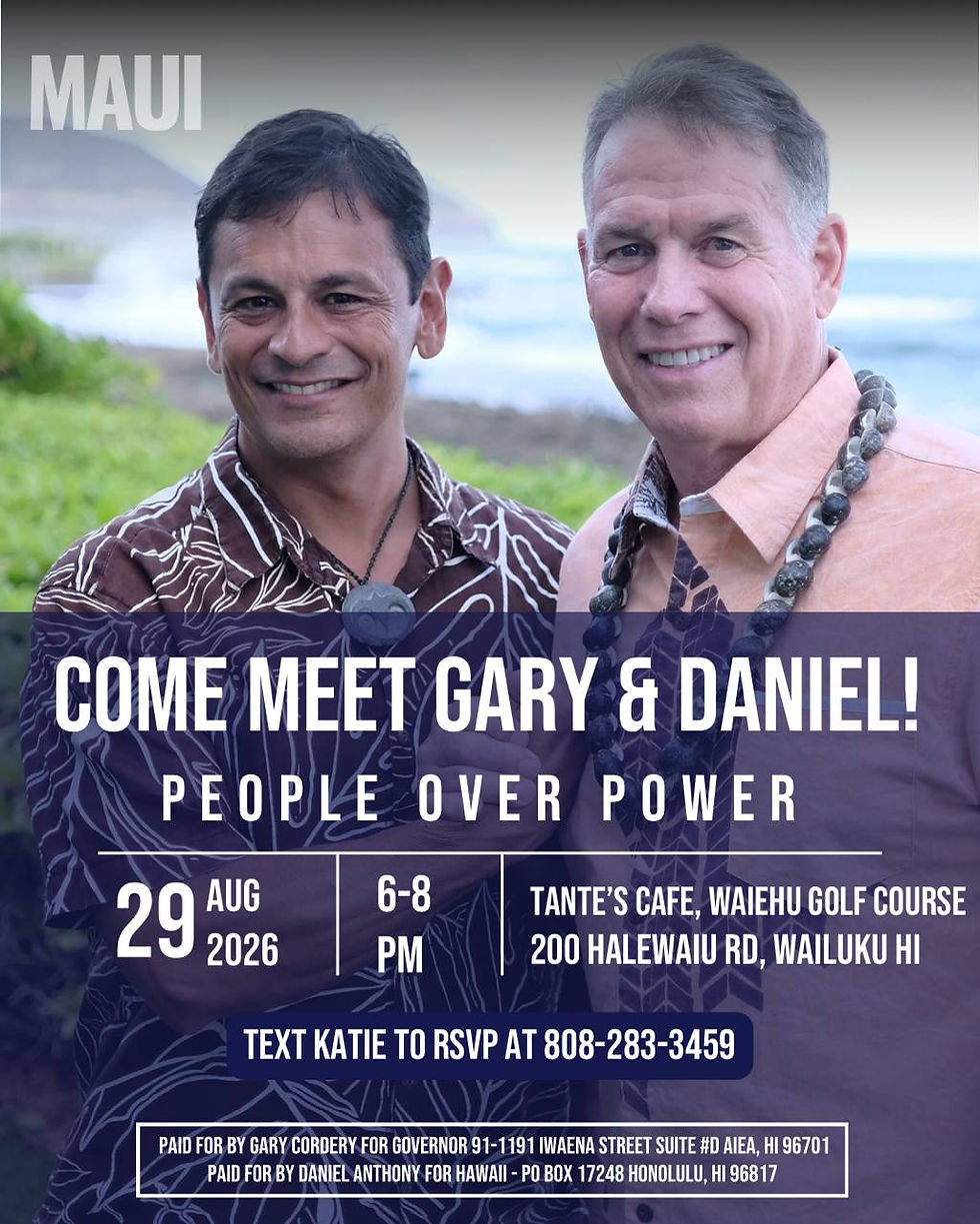 Maui Meet & Greet with Gary Cordery & Daniel Anthony