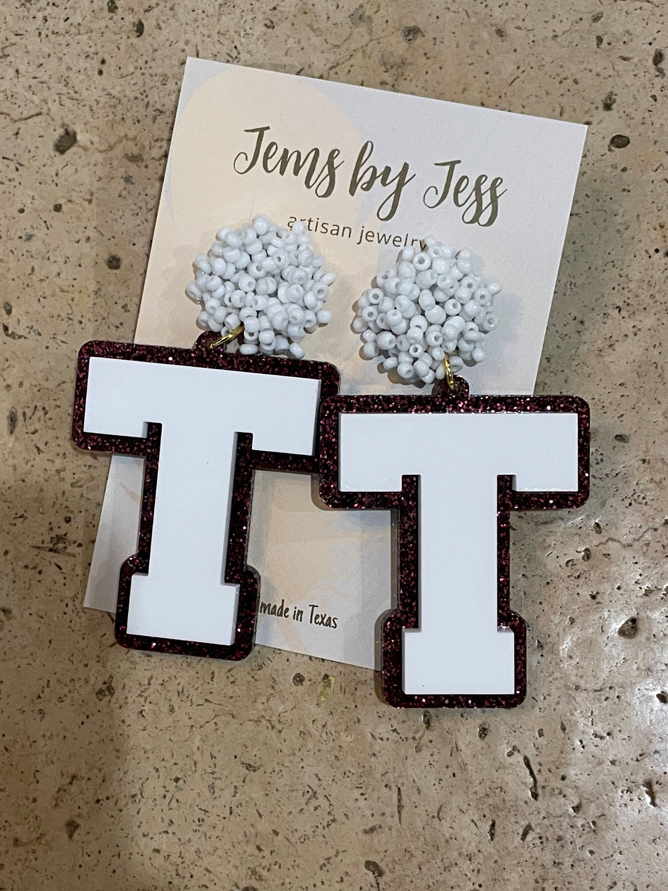 Troy “T” earrings