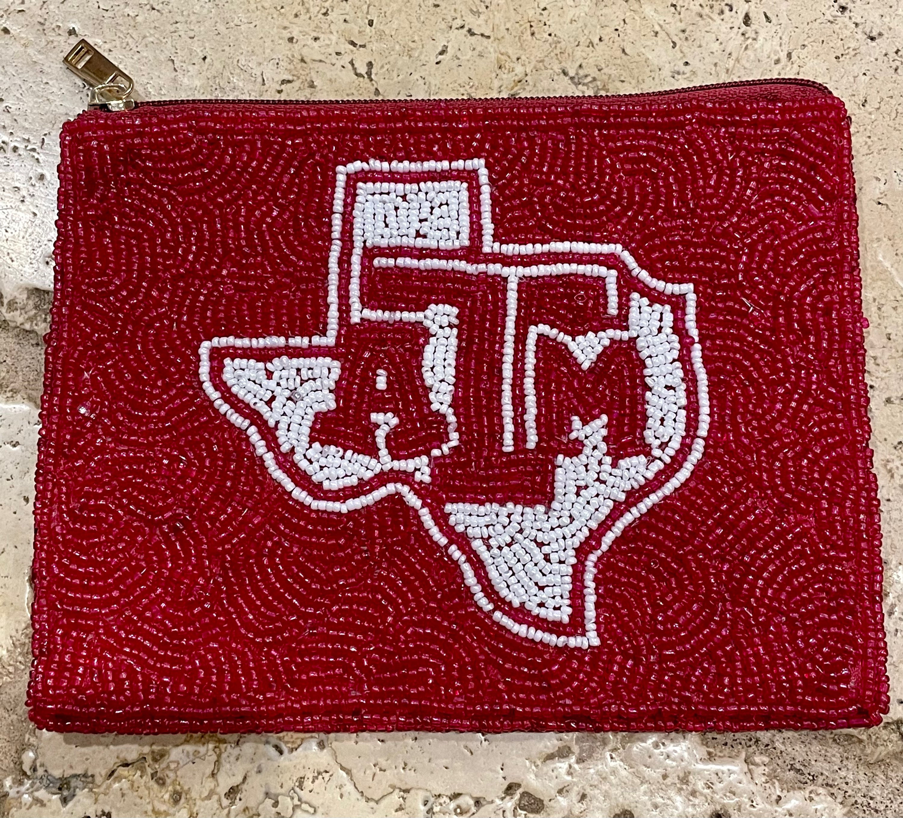 Texas A&M Beaded Bag