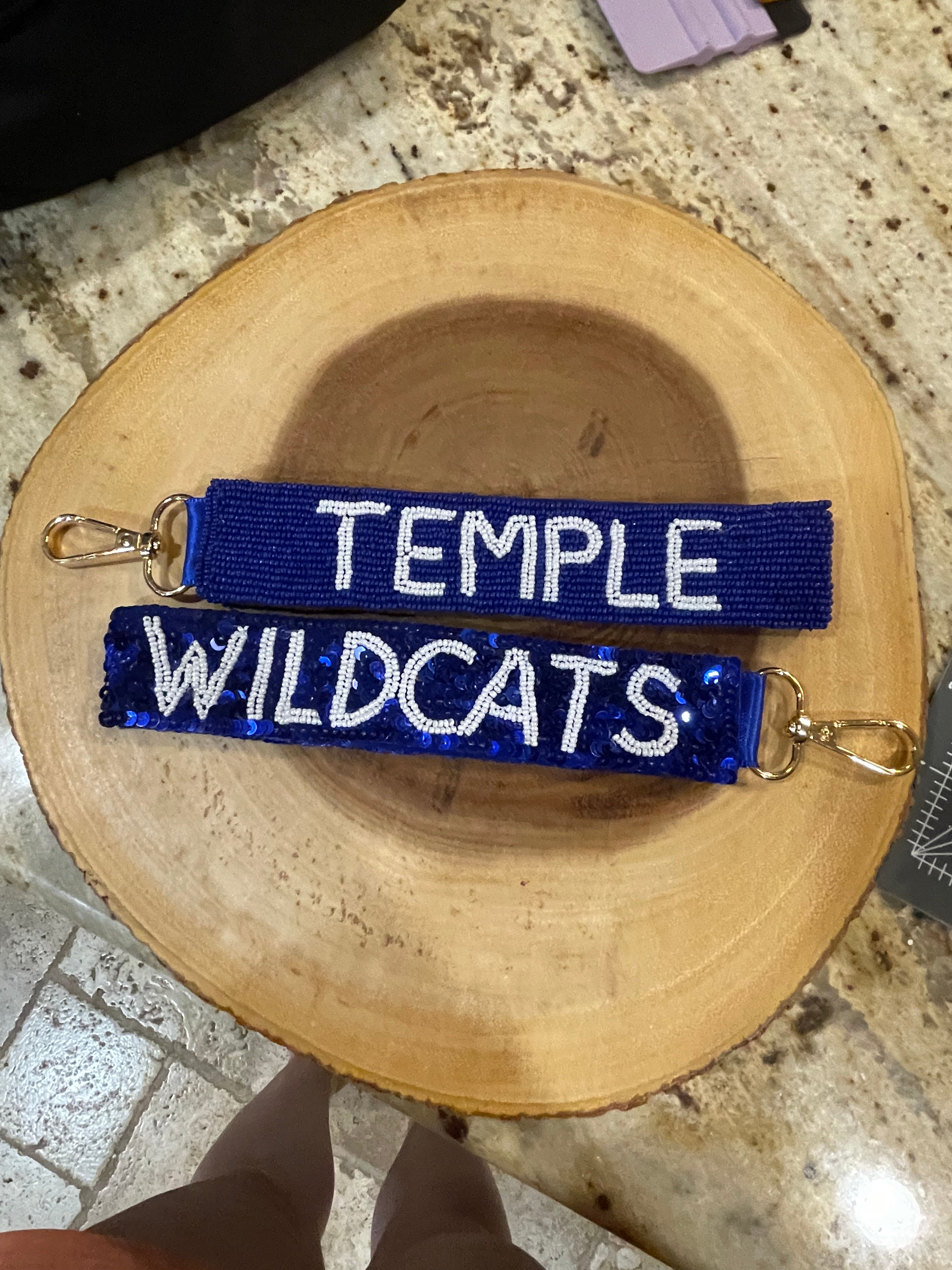 Temple Wildcats Keychain