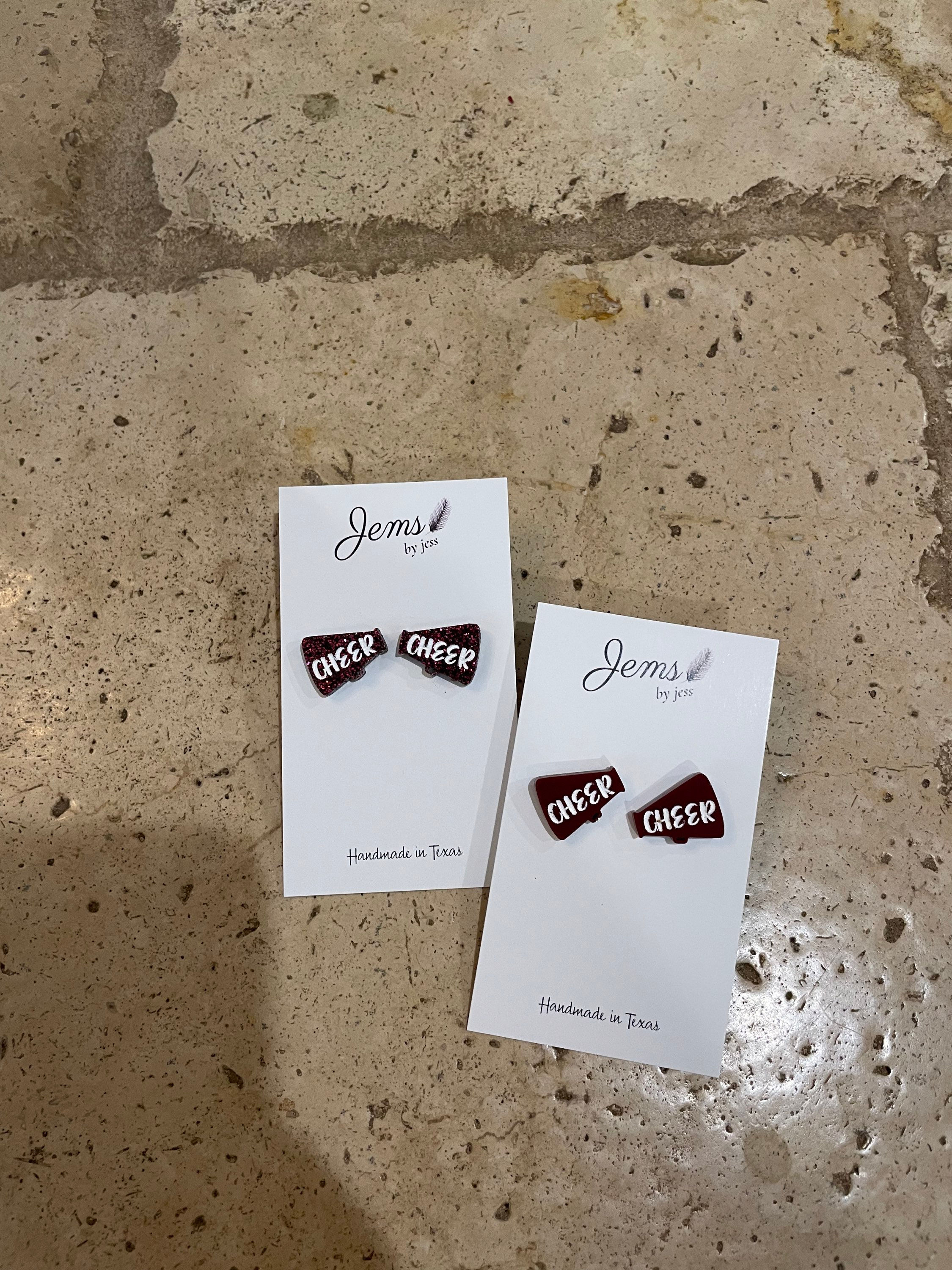 Troy Cheer megaphone stud