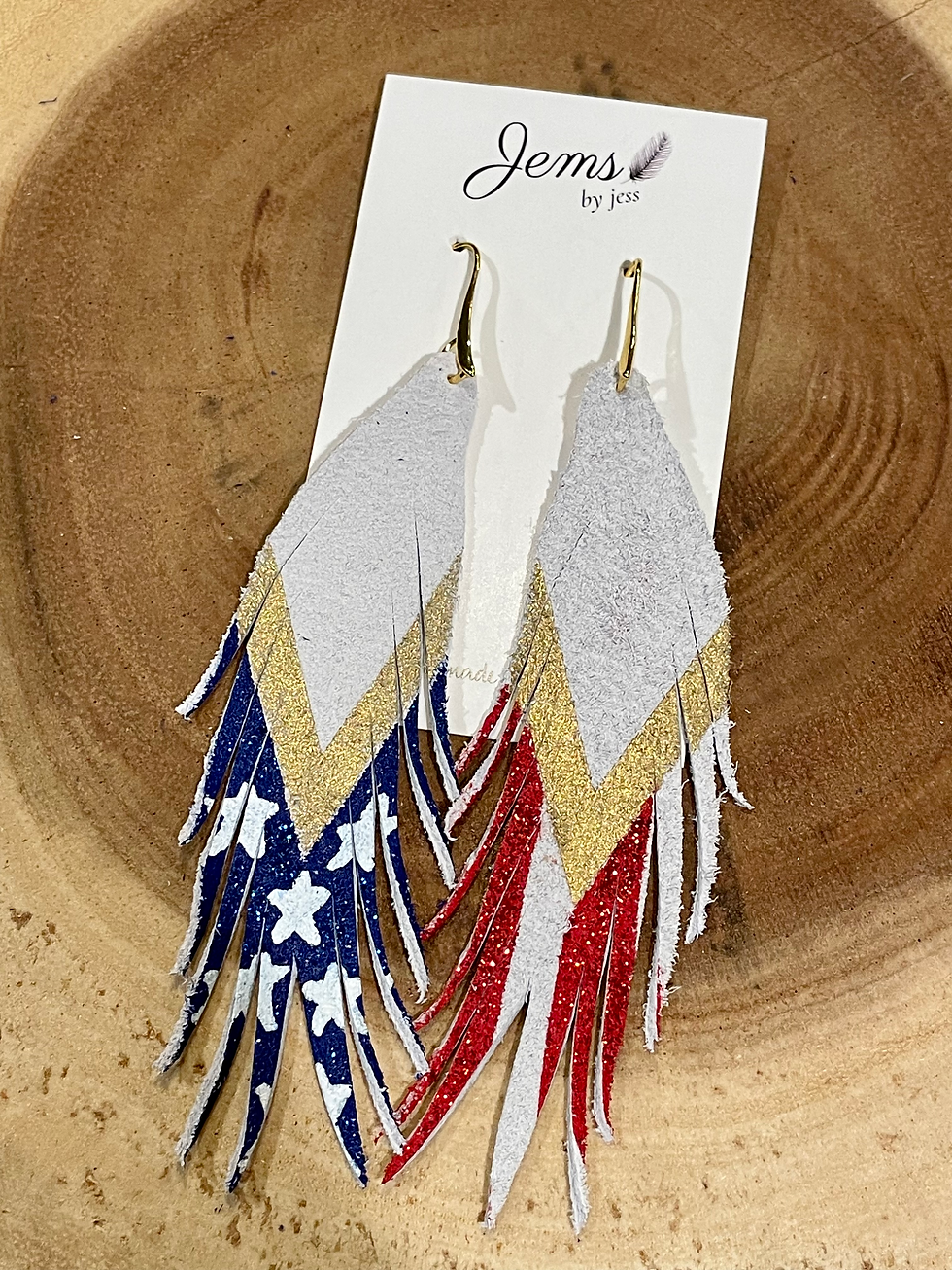 Thumbnail: Patriotic leather feathers
