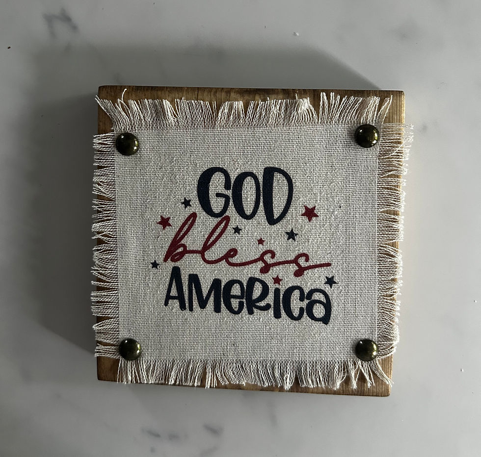 Thumbnail: Patriotic shelf sitter, celebrating our faith and freedom!