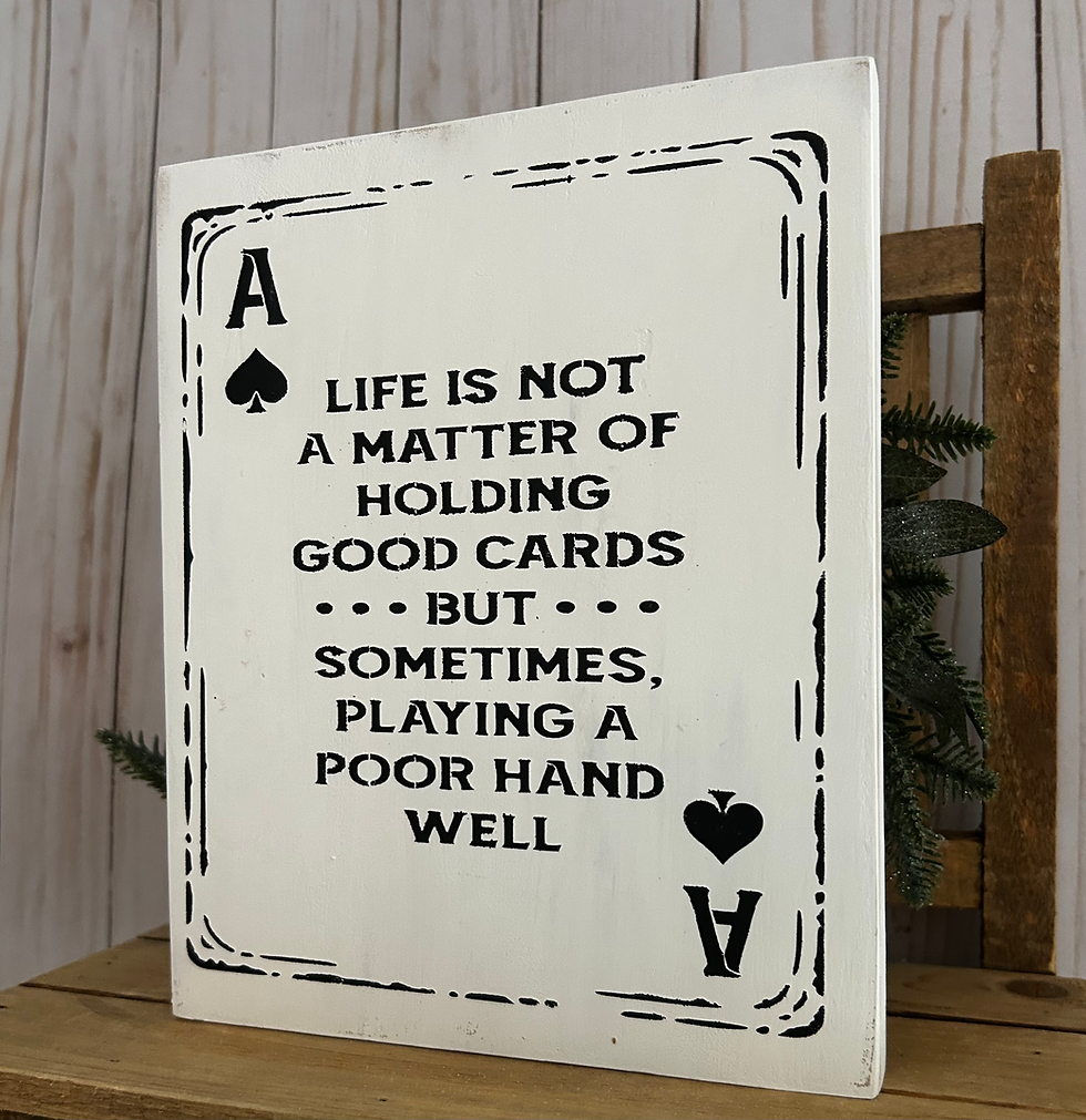 Thumbnail: Ace of Spades inspirational shelf sitter