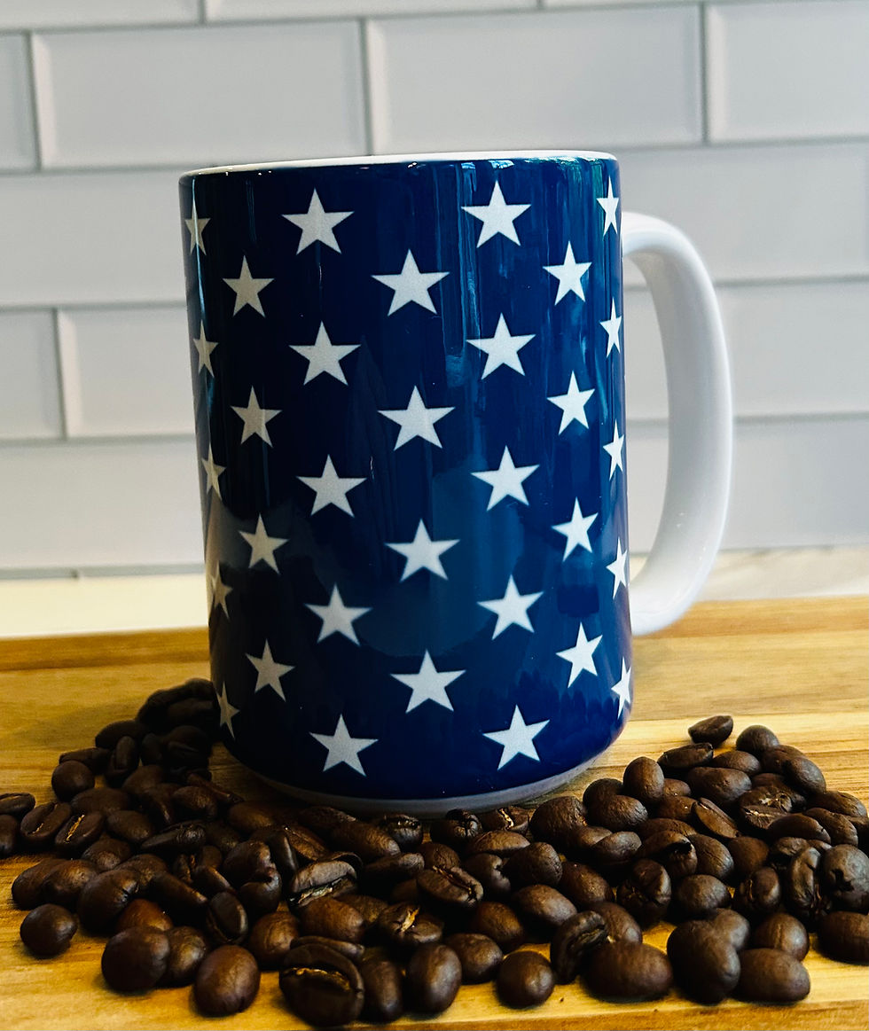 Thumbnail: American Flag 15 oz coffee mug