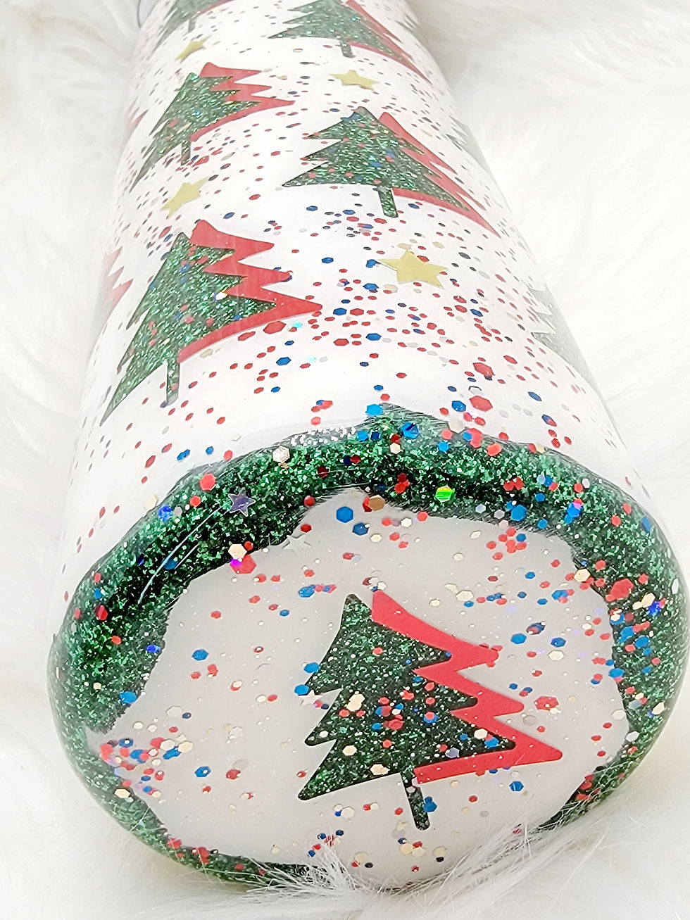 Thumbnail: 30 oz. Classic Green Christmas tree tumbler