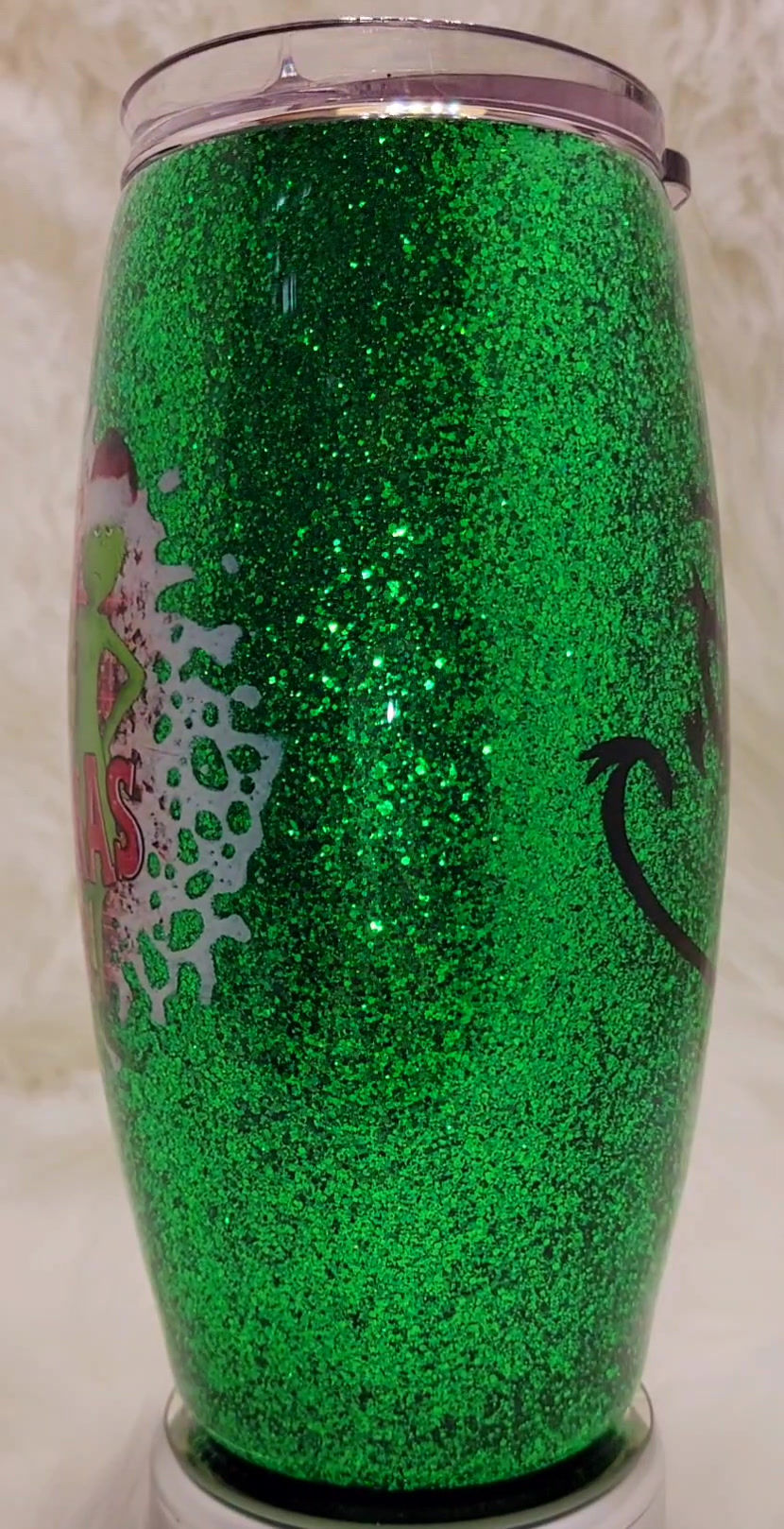 Thumbnail: 25 oz. Green "Merry Grinchmas" tumbler