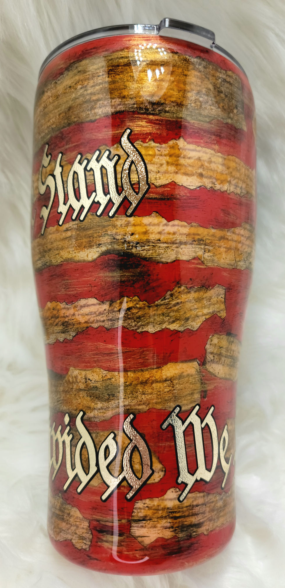 Thumbnail: 30 oz. Distressed American flag United we Stand tumbler