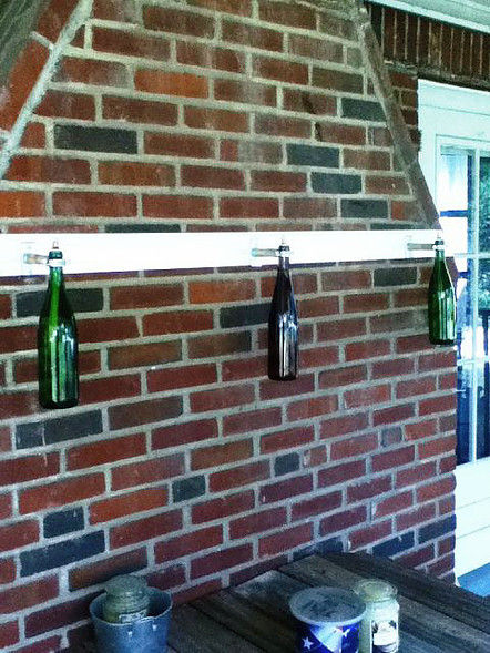 Thumbnail: 2 Wine bottle Copper Citronella Torch Kits  -w- extra wicks