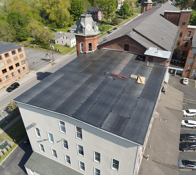 Single Ply Rubber Roof Installation