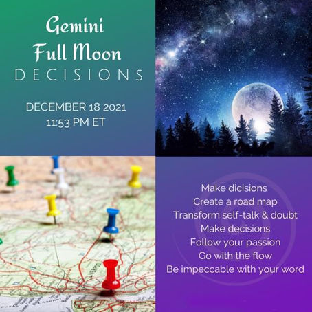 Decisions – Gemini Full Moon