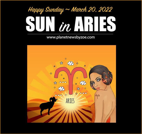 Happy Sunday, March 20, 2022.
* Happy Spring Equinox *