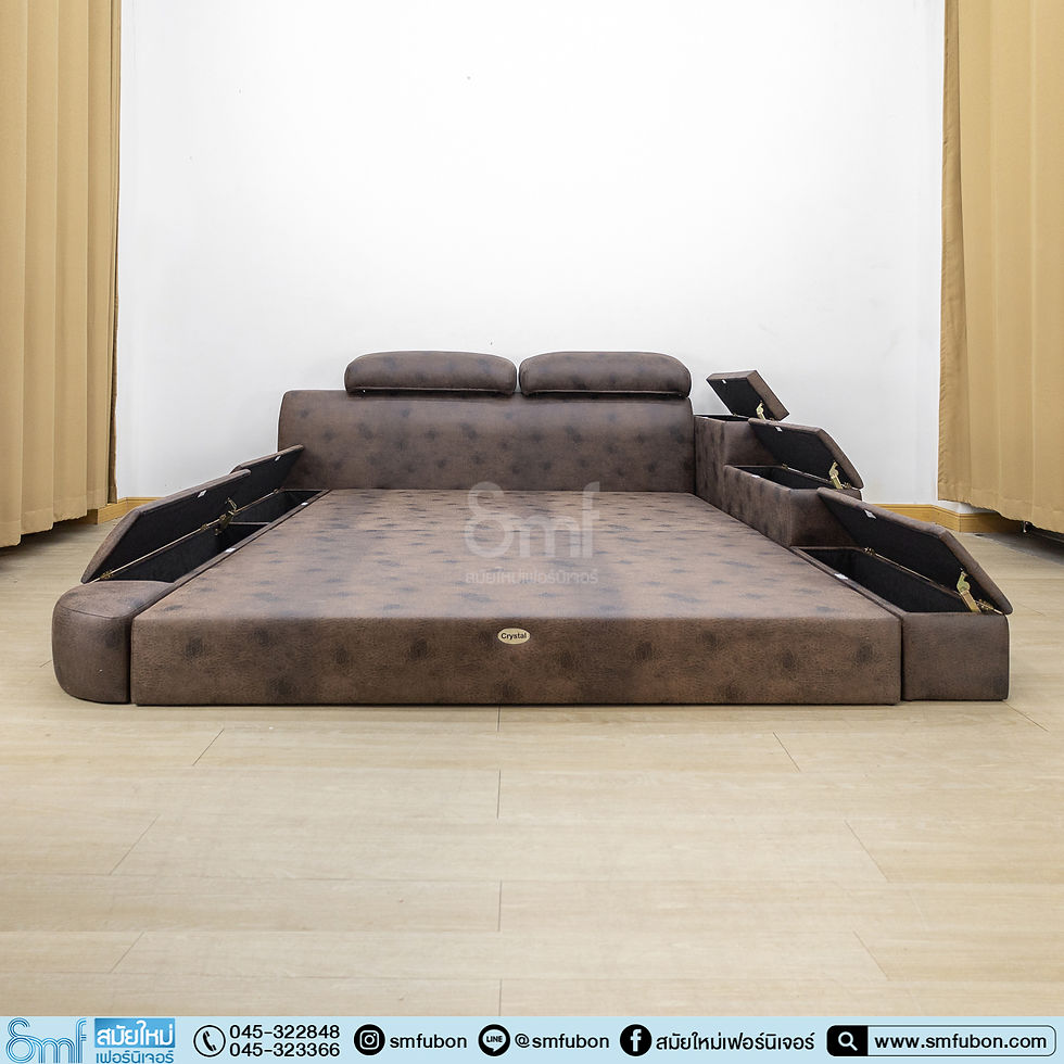 ภาพขนาดย่อ: เตียงหัวเบาะหนัง Mazara Set A