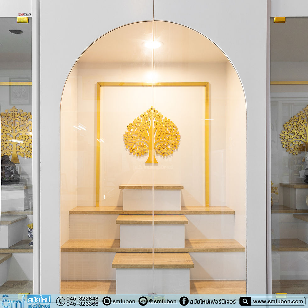 ภาพขนาดย่อ: ตู้หมู่บูชาพระบานเปิดกระจกใส รุ่น GG-82