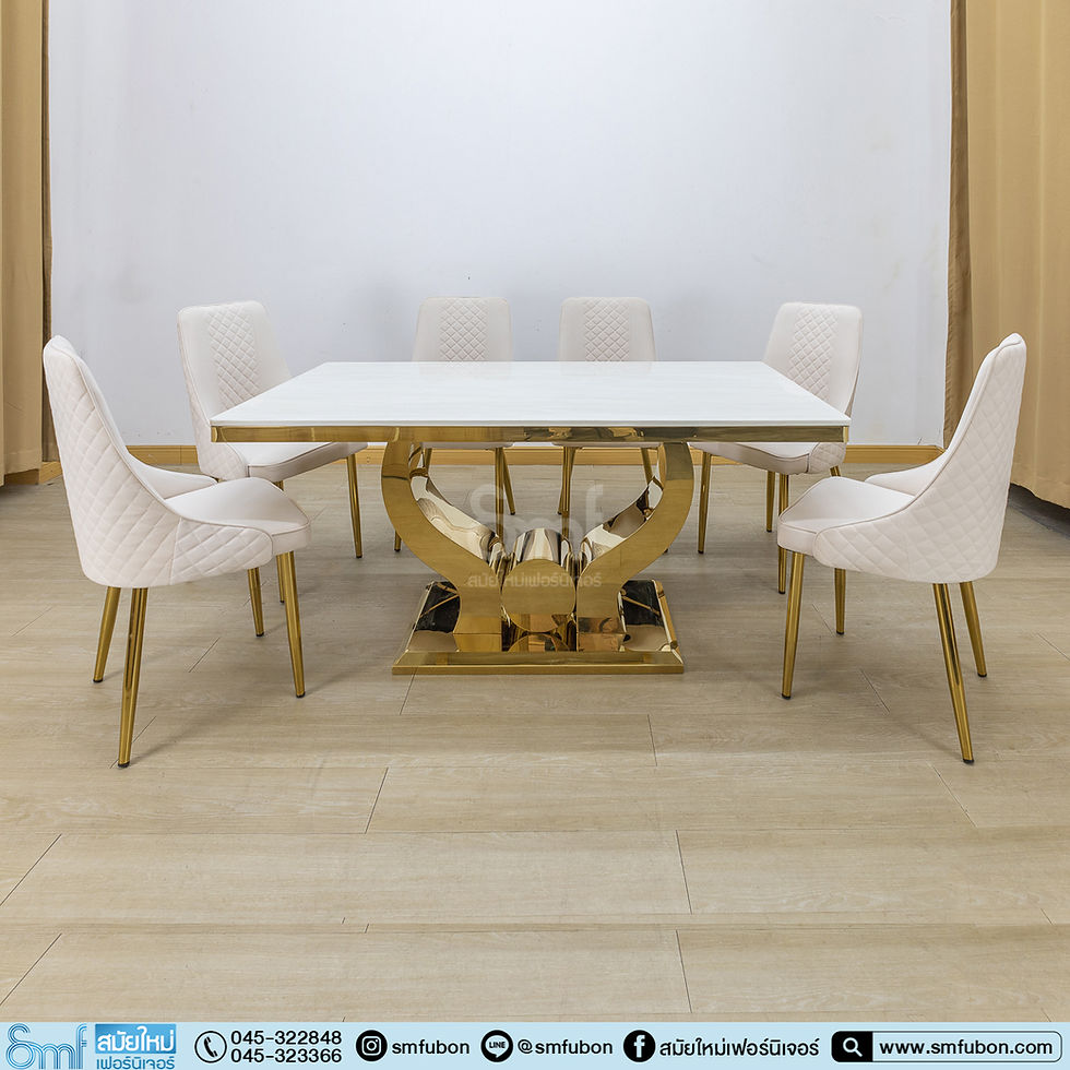 ภาพขนาดย่อ: ชุดทานอาหารหิน 6 ที่นั่ง รุ่น Lotus