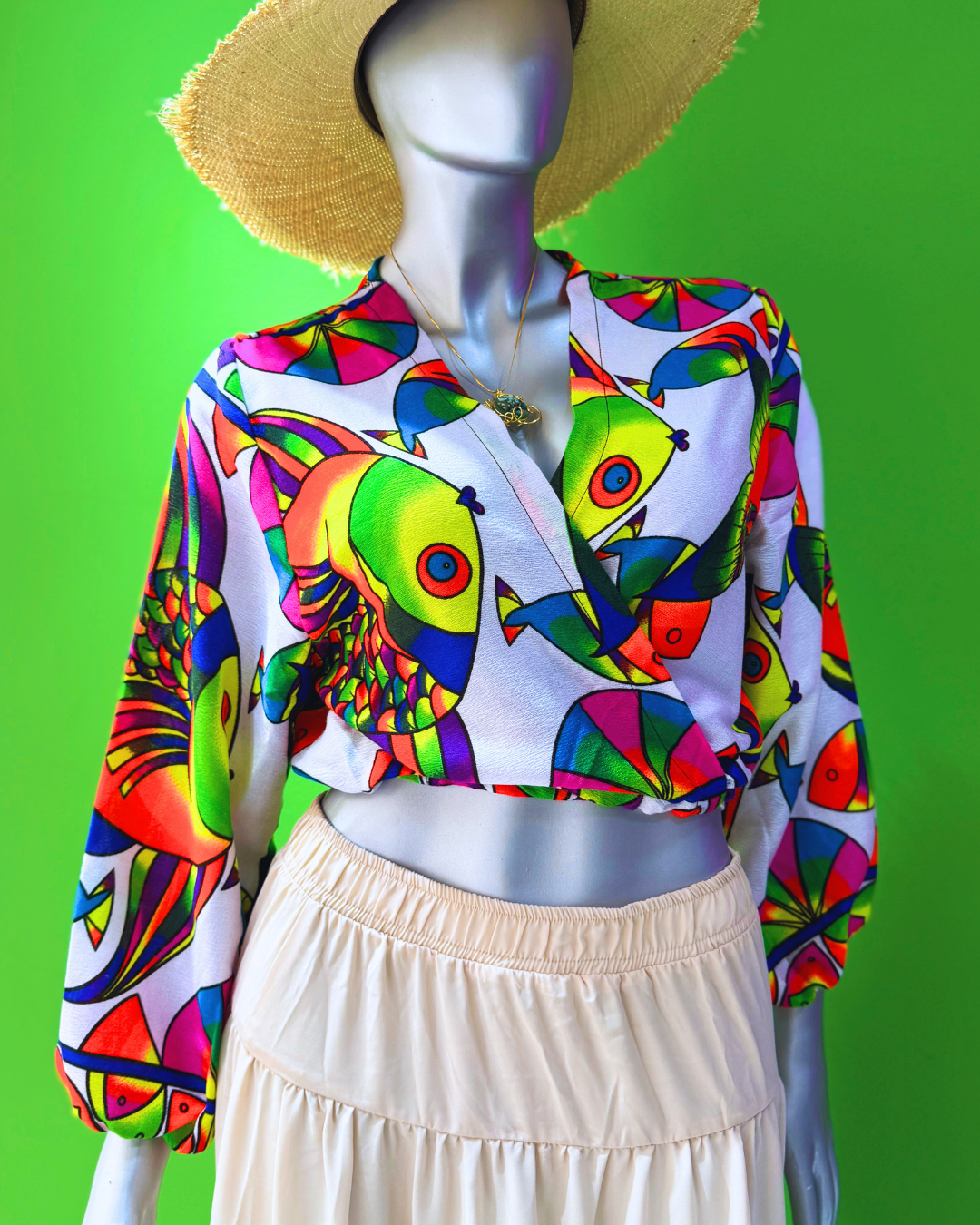 Croptop mangas en Paruma