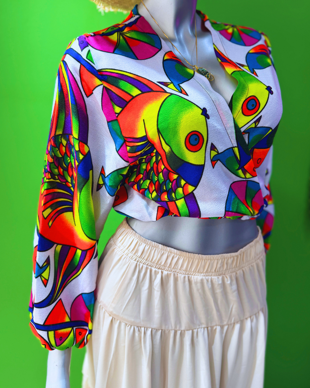 Croptop mangas en Paruma