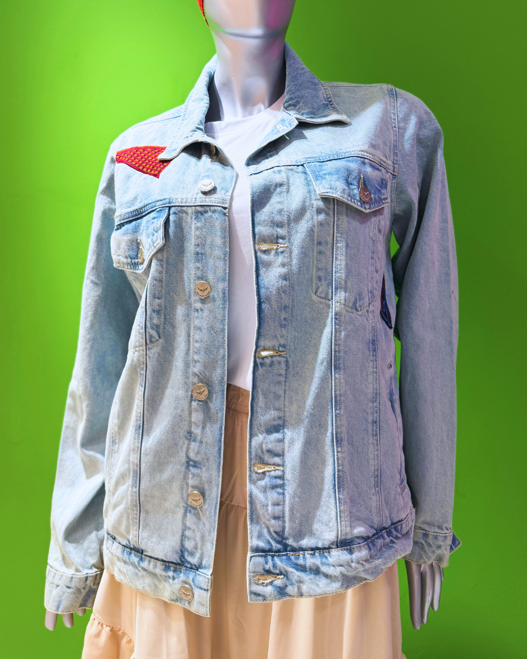 Chaqueta Denim con Mola