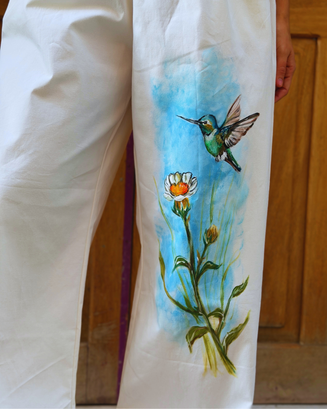Pantalón Dril Pintado a Mano