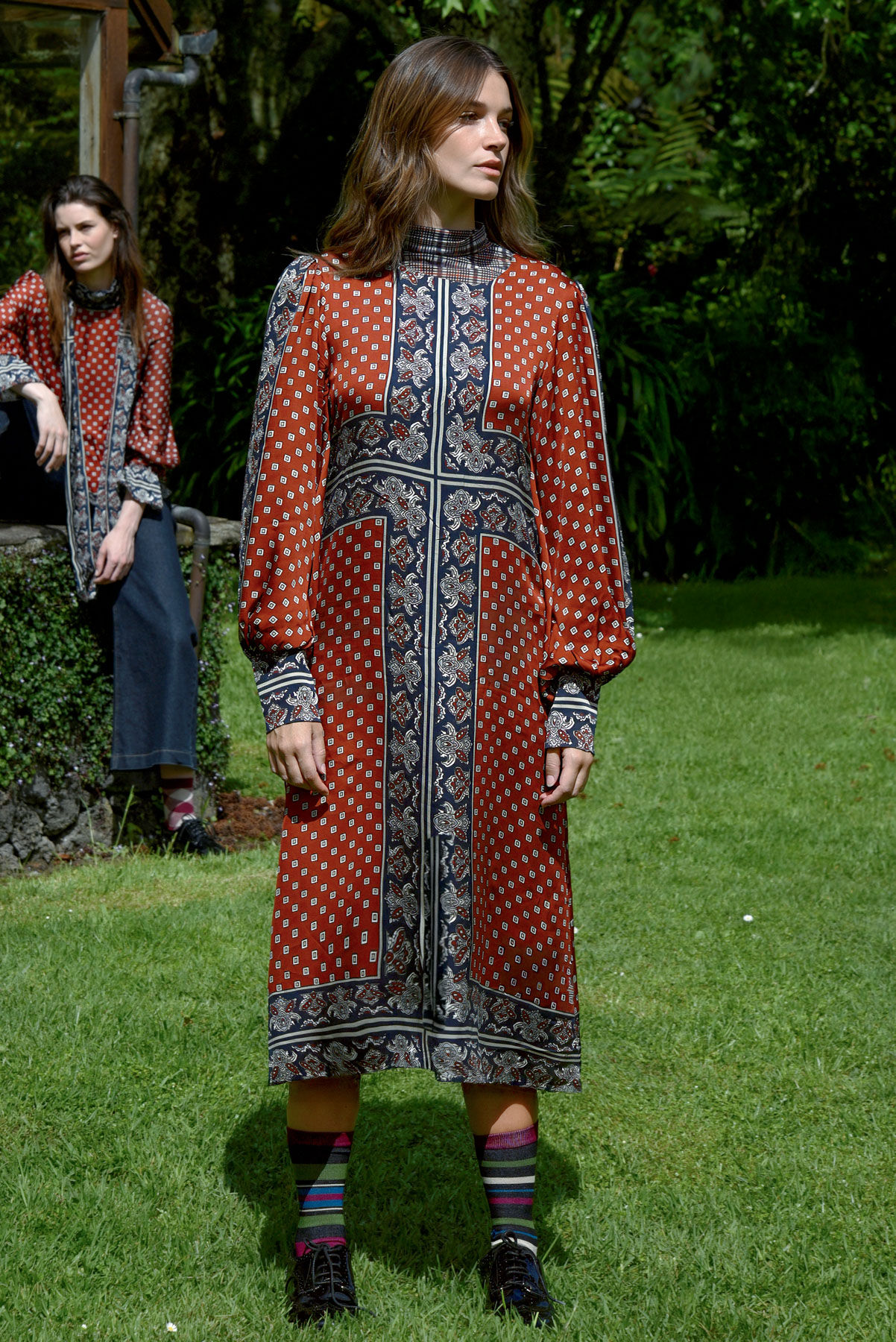 Cooper Sweet Simplicity Dress in Russet multi print