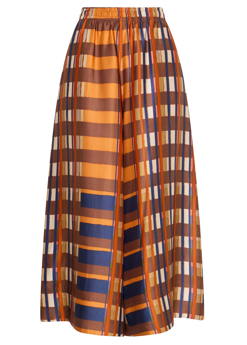 Thumbnail: Pol Lattice Print Pant in amber check