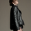 Thumbnail: Raw By Raw Mason Leather Jacket in black