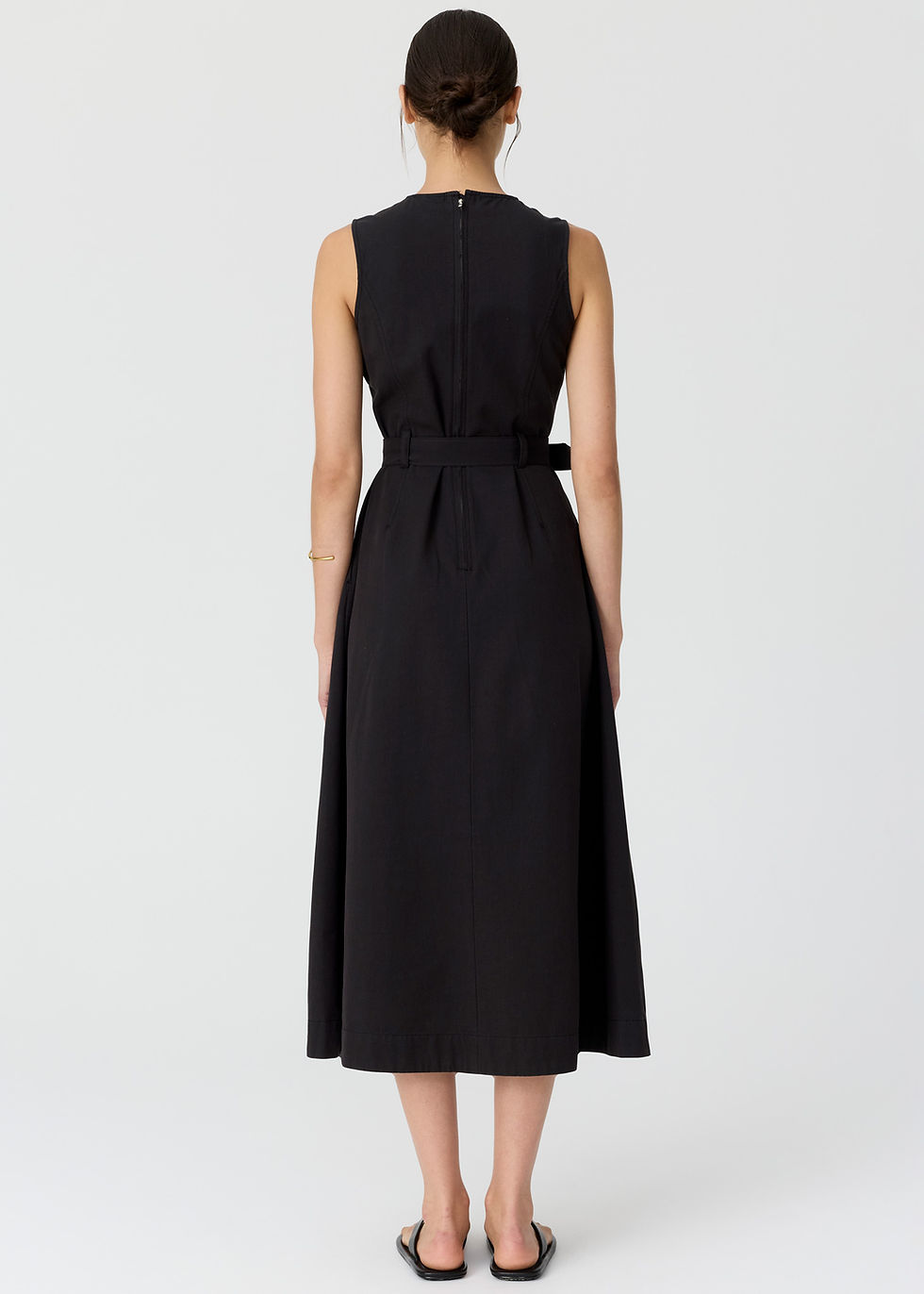 Thumbnail: Pol Lira Belt Dress in black