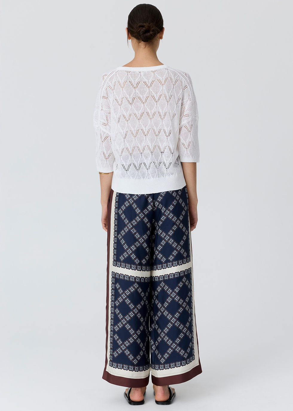 Thumbnail: Pol Eden Pant in Eden scarf print
