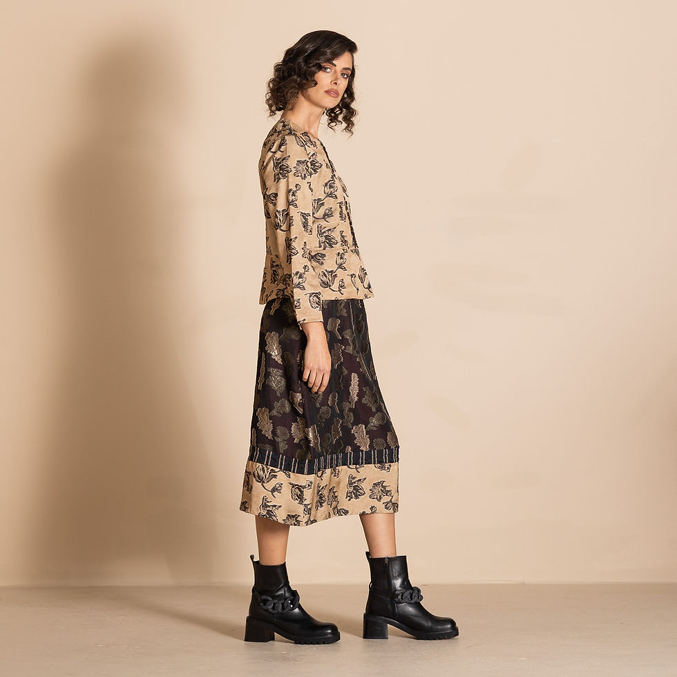 Thumbnail: Megan Salmon Fresco Camisole Blouse in camel