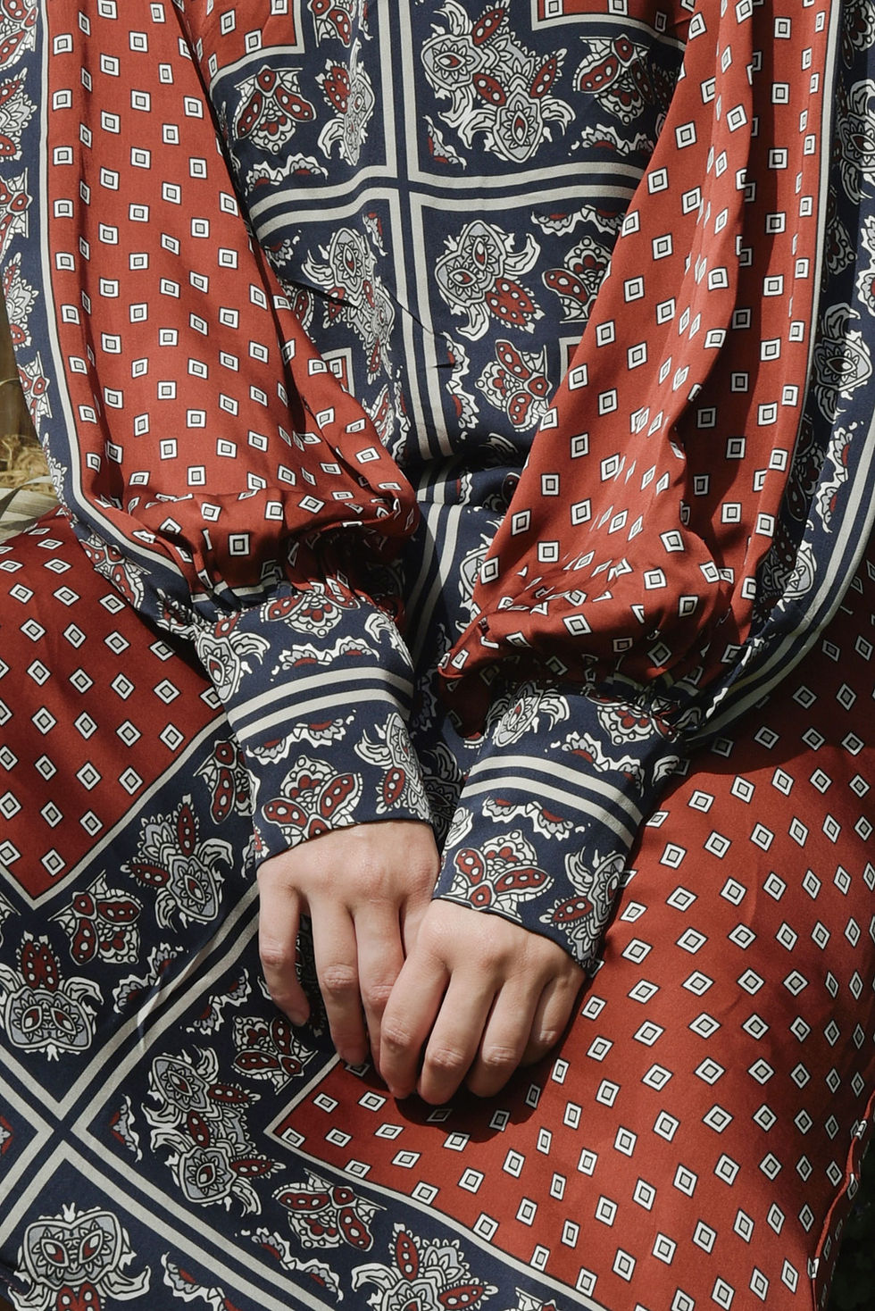 Thumbnail: Cooper Sweet Simplicity Dress in Russet multi print