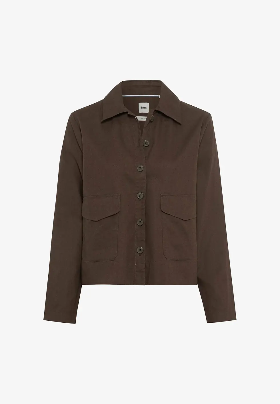 Thumbnail: Brax VEGA Linen Jacket in dark ebony