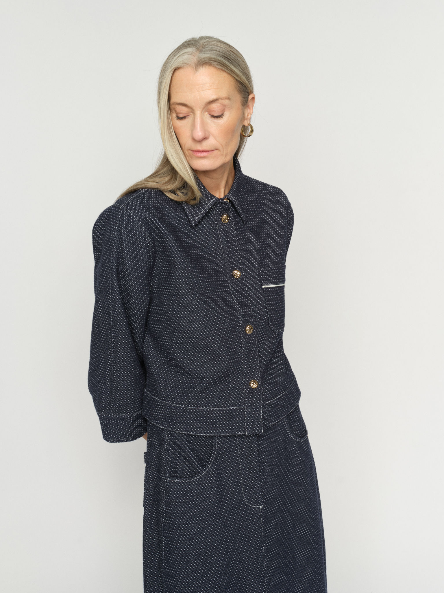 Mos Mosh Rosalyn Jaxx Jacket in salute navy