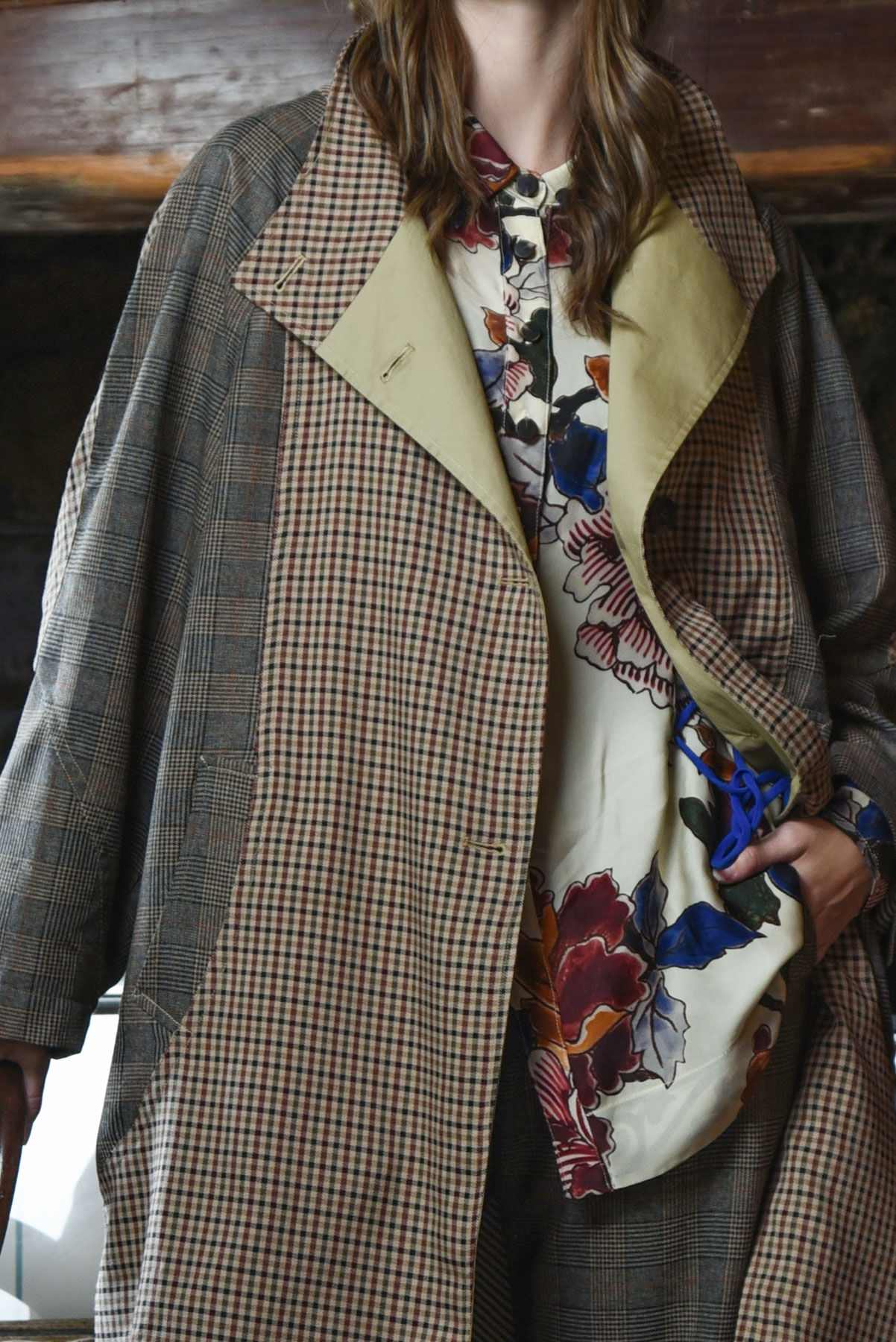 Cooper Splice Of Heaven Coat in multi check