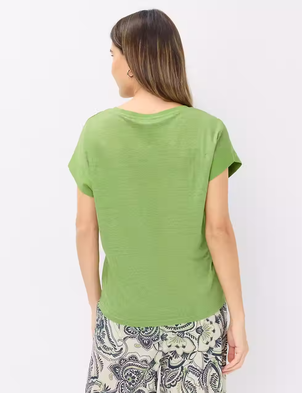Thumbnail: Brax Caelen S LinenTop in grass green , navy