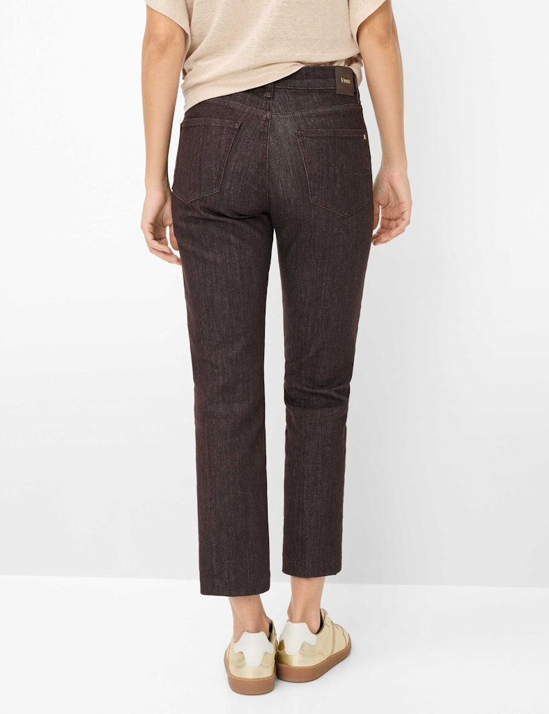 Thumbnail: Brax MAY S Stretch Denim Pant in ecru , ebony brown and indigo